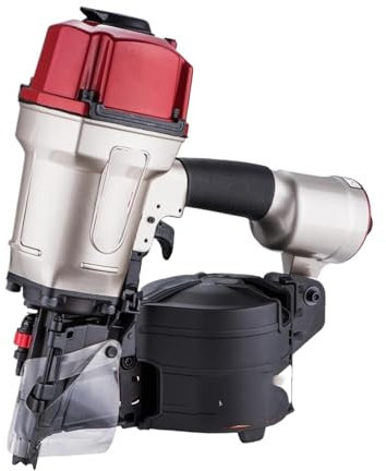 BORRGTU Oil-Free Pneumatic Staple Gun AIR INDUSTRIAL COIL NAILER NAIL GUN CN90 CN90B