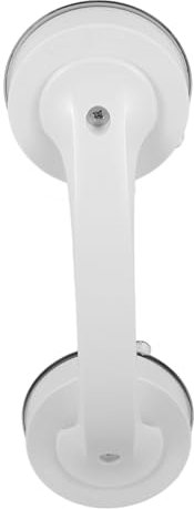 COLLBATH White Suction Cup Grab Bar Non-Slip Shower Handle for Elderly and Disabled Bathroom Safety Handrail for Glass Doors and Windows