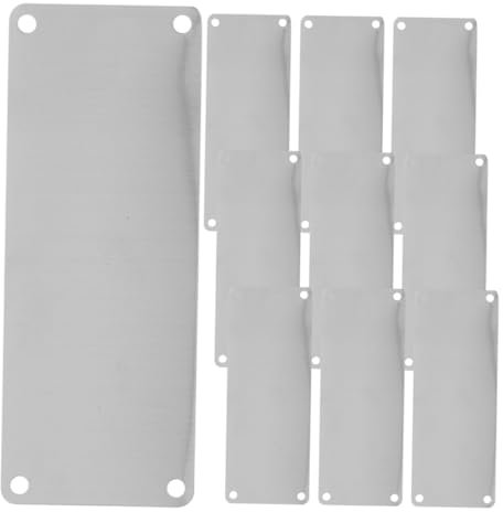 Gatuida 10stücke Edelstahl Blanko Schilder Mit Löchern Rostfreie Metallplatte Für Diy Namensschilder Gravierbare Vielseitige Türschilder Für Haus Und Büro Langlebig Und Präzise