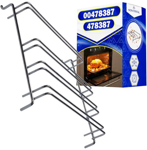 Soporte Lateral para Bandeja y Rejilla de Horno 240x265x60 mm con Código Original 00478387 478387 para Bosch para Siemens para Balay para Constructa para Neff - Garantía de 10 Años - MONTERAL