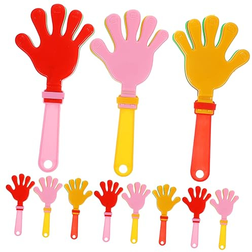 Alipis 20pezzi Battenti Rumorosi Per Ragazzo Ragazza Colorati in Plastica Sicura Manine Leggere Per Feste Celebrazioni Giochi e Attività Scolastiche