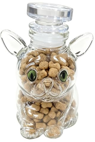 Genérico Tarro de Caramelos con Tapa,Bote De Golosinas Con Forma De Mascota - Dispensador Alimentos Hermético con Tapa para Golosinas Fondant Chocolate Cápsulas Café Snacks Mascotas Cocina Comedor