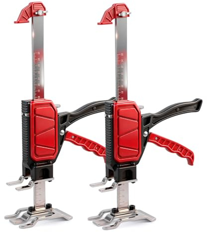 ConBlom Labor Saving Arm Jack 2 Pack, Hand Lifting Tool Jack, 19cm Height Adjustment Lifting Device, Door And Wooden Panel Lifting Cabinet Board Lifter, Load-Bearing 440LBS