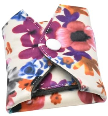 Gogogmee Waschbare Menstruationsbinden Wiederverwendbar und Hautfreundlich aus Polar Fleece Zufälliger Stil 4 Stück-pack Praktische Stoffbinden Zufällige Farbe für Frauen