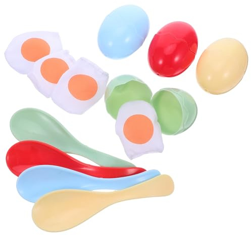 Milisten Balance Trainer for Children Egg and Spoon Race Kit, Plastic Educational Outdoor Interactive Toy that Promotes Teamwork, for School Activities and Team Building Games