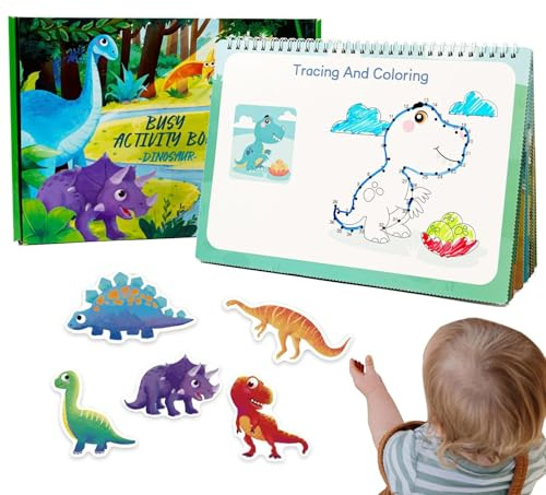 Dinosaurier-Bücher – Lern- und interaktive Freizeit, lustig, Puzzle-Buch für, Mädchen, Jugendliche, Studenten – ideal