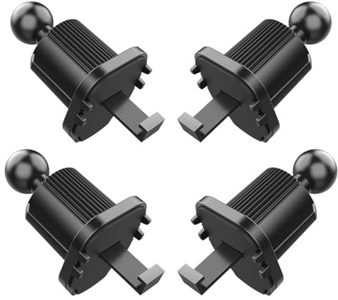 SHINEOFI 4piezas Soporte para Teléfono Móvil con Clip de Ventilación para Coche Base con Rejilla de Ventilación Mayoría de Teléfonos Soporte para Salida de Aire de Coche