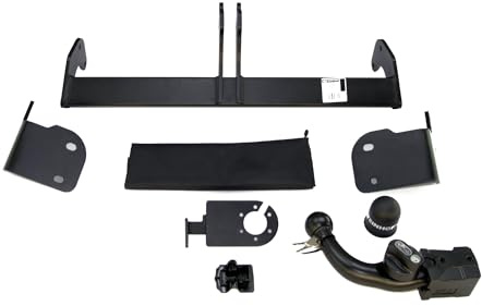STEINHOF Anhängerkupplung abnehmbar horizontal für Toyota Auris Hybrid 2 II E180 2013-2019 Touring Sports (Kombi) mit universalem E-Satz 13-polig