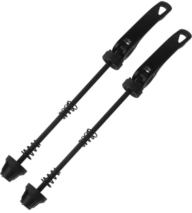 SWETRACE 1 Paar Schwarzer Fahrrad Schnellspanner aus Legierung mit Federn Leichter und Praktischer Schnellspanner für Rennrad und Mountainbike für Outdoor Einsatz