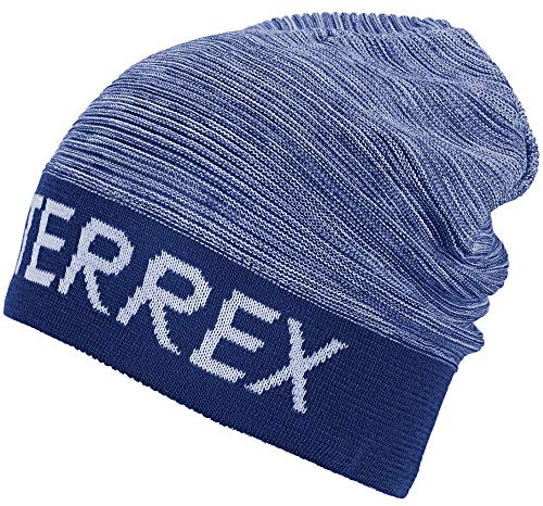 adidas Terrex Logo Beanie Blau, Kopfbedeckung, Größe M - OSFM - Farbe Collegiate Royal - White