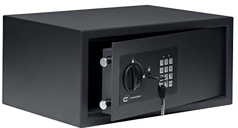STANDERS - Elektronischer Safe - 20L - 20 x 43 x 30 cm - Wandtresor - Code-Safe - 2 Sicherheitsschlüssel - Elektronisches Passwort Tresor
