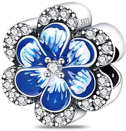 Pandach Damen Charm Anhänger für Armband 925 Sterling Silber Charms Beads passend für Armband und Halskette, Kompatibel mit Europäischen Armbänder für Frauen Mädchen C2