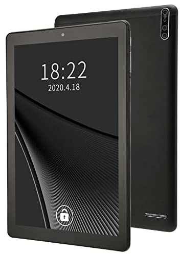 PUSOKEI Tabletas Android, 3G Network Octa Core Tablet PC, 3GB RAM 64GB ROM, 10in HD IPS Touch Screen, WiFi, Dual Camera, Dual Sim Card Slots, 6000mah Battery