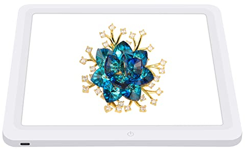 PULUZ LED Photography Shadowless Light Lamp Panel Pad for Photo Studio Box Photography Softbox Bottom Light for Jewelry Cosmetics Artwork (29CM)