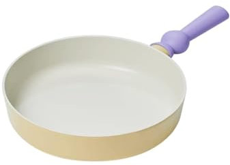 Neoflam Better Finger Kitchen Essential 9.5 Inch Stir Frying Pan with Handle, Healthy Cooking Nonstick Ceramic Coating Skillet, Induction Compatible Cookware, Made in Korea (24cm Frying Pan)