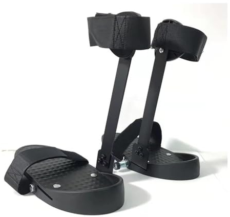 LUCEAE Beinstütze für motorisierten Pedaltrainer mit elektrischem Pedaltrainer, Heimfahrrad, motorisierte Trainingsschiene mit Pedal, 1 Paar – Schwarz