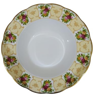 Generico Royal Albert - Plato hondo de porcelana de 24 cm, colección Rosas Cameo Peach