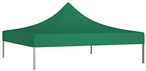 Homgoday Tetto di tenda per celebrazioni verde 2 x 2 m 270 g/m² tetto per tenda celebrazioni patio tetto di ricambio per tenda padiglione