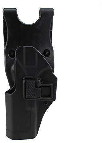 ANSNOW Taktisches Glock-Holster Militärisches Verdecktes Paddel-Hüftgürtelholster Für Die Linke Hand Für Glock 17 19 22 23 31 (2 Farben Optional)/Schwarz