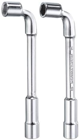 QUARKZMAN 2Pcs Llave de Vaso Hexagonal en Forma de L 9mm 10mm Llave de Tubular Métrica de 6 Puntas de Acero con Alto Contenido de Carbono, de Doble Extremo, para Reparaciones y Mantenimiento
