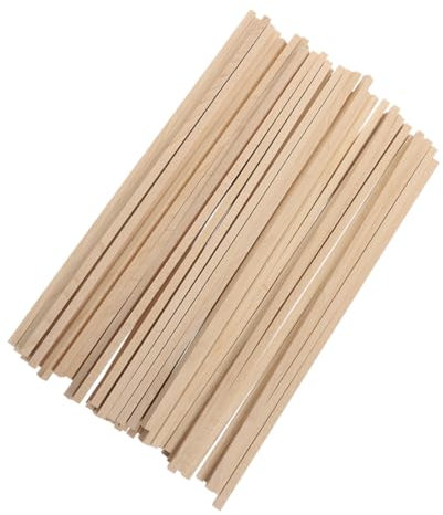 BELLIFFY 100stücke Holzstab Diy Material Quadratisches Holzstab Accessoire Bastelmaterial Diy Holzhandwerk Accessoire Langlebig Und Praktisch Für Heimwerkergebrauch
