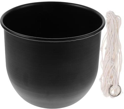 YARNOW Vaso Per Piante Sospeso Contenitore Per Fiori Sospeso Vaso Corda Di Cotone Per Interni Ed Esterni Per Piante Da Interno Balconi Terrazze Giardini