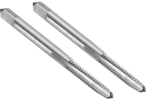 sourcing map Lot de 4 tarauds filetés à cannelure droite de 3/16 à 61 cm BSW Outil de taraudage fileté Fraiseuse en acier rapide 6542 (HSS 6542)