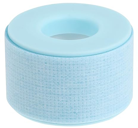 Cinta de Aislamiento para Pestañas, 1 Rollo Azul de Tela No Tejida | Separa Pestañas Superiores E Inferiores, Cómoda y Transpirable, Cortable, Uso Individual en Belleza