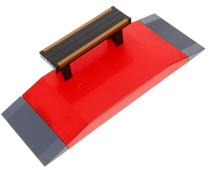 HEALSOPTHY Rampa para Patinetas de Dedo de Plástico para Niños y Adultos Barandilla Color Aleatorio, Adecuado para Practicar Trucos y Combinar Accesorios