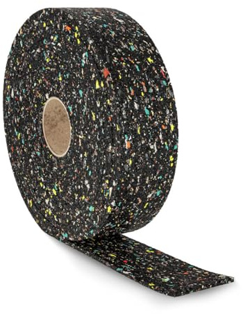 Alfa Terrassen-Pad Rolle 80 mm x 8 mm x 10 m – Bautenschutzrolle | Profi-Qualität - Druckfest & langlebig - Gummigranulat auf Recyclingbasis - Trittschalldämmend - Optimaler Holzschutz
