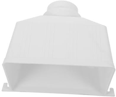 GALPADA Connettore Per Grondaia in Pvc Ignifugo 110x75mm, Accessorio Per Drenaggio Acque Piovane Adattatore Rimovibile, Facile Installazione e Manutenzione Per Pluviali Esterni