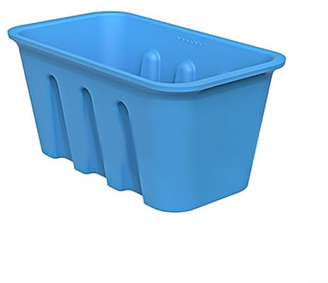 Jotekonoby Extra Large Ice For Cube Tray for Cold Plunge Tub, Foldable Ice Bath, Oversized Silicone Ice Block Maker for Slow Melting Ice Cubes, Dishwasher(Blue Without Lid)