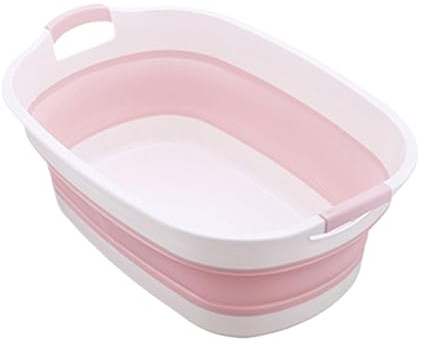 Babybadkar – PP Och TPE 40x60x24 Cm | Ihopfällbart Badkar För Nyfödda | Bärbar Badbalja Till Spädbarn Samt Resa