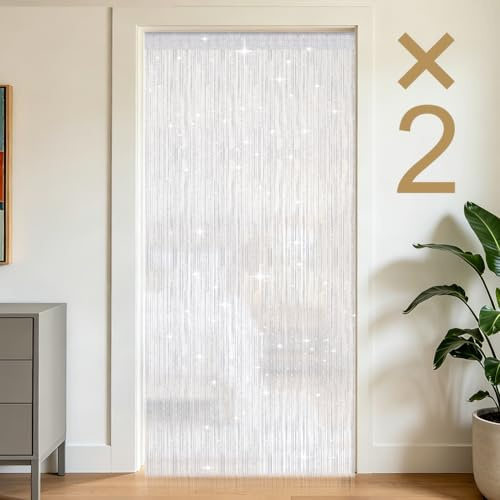 OFFCUP 2 Pack String Door Curtains, 100 x 200cm String Doorways Divider