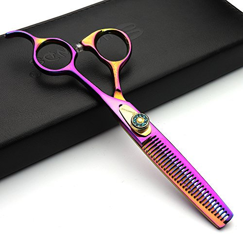 Japon 6' populaire Coiffeur Ciseaux Coiffeur Studio Professional outils de modelage Ciseaux de coupe ET ciseaux à effiler Lot Violet à ressort