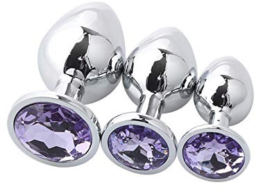 Letuwj - Set di 3 plug anale in silicone, per uomo e donna