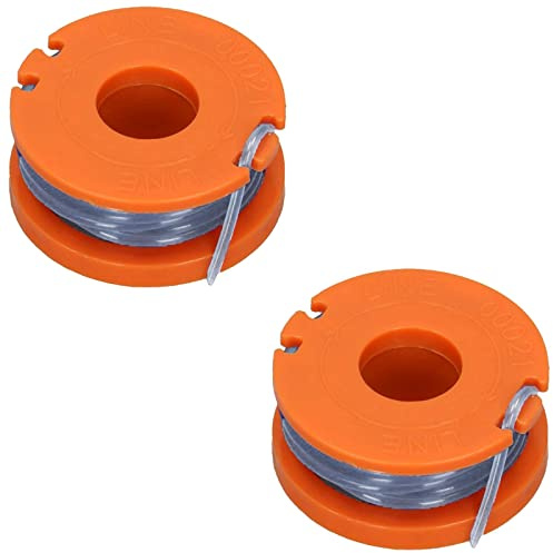 SPARES2GO 2.5m Line & Spool Compatible with MacAllister MGTP18Li (18v) MATR14425 Strimmer Trimmer (Pack of 2)