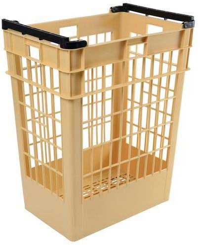 PEGANE Manne gerbable emboitable Coloris Jaune - 150 litres
