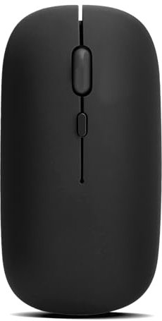 Zunate Ratón Inalámbrico, Inalámbrico Bluetooth 5.0 Negro Ordenador Mute Ratones 800/1200/1600 3 Velocidades dpi Ajustable, para Tablets/Aprendizaje/Computadoras y Laptops