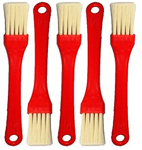 avasee Flachpinsel 178 mm - 5er Pack; Rot, Kunststoff, Kunststoffgriff, Küchenutensil, Bürste, Pinsel