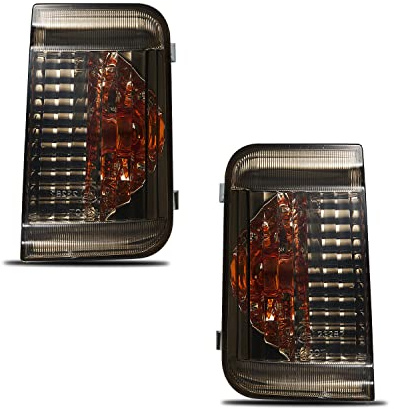 WISGOL Blinkerleuchte Außenspiegel Blinker passt für Citroen Jumper 2006 -UP FIAT Ducato 250 2006 -UP PEUGEOT Boxer 2006 -UP Ein Paar Spiegel Rauch Linse Enthält keine W16W Glühbirne