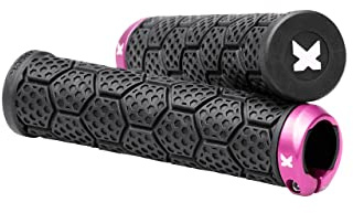 Sixpack D-Trix AL Lock-On Fahrrad Schraubgriffe schwarz/pink