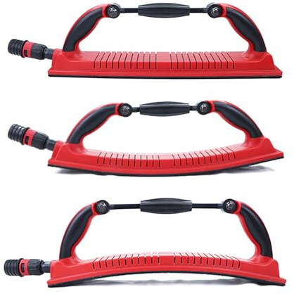 Multifunktions-Handschleifer, Handschleifklotz-Set, verstellbarer Radius Flex Longboard Handschleiffeilenblock Handschleifer, Trockenbauschleifer, Auto-Körperschleifblock (Rot)