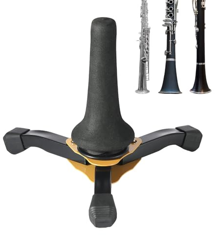 Sirseon Supporto per Tromba Portatile - Treppiede Stabile e Pieghevole | Base Porta treppiede per Sassofono Soprano, Supporto Portatile per Sassofono Soprano, per Strumenti a fiato