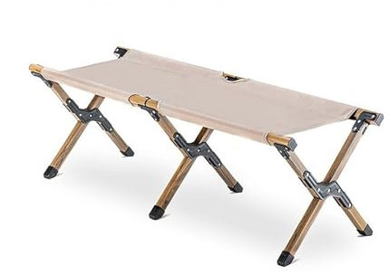 YERUNGT Gartenbank, Gartenbank im Freien, Parkbank Metall, Klappbank, Gartenmöbel, Parkbank für Garten Terrasse Balkon den Außenbereich Rasen Hinterhof(Light brown)