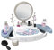 Smoby - My Beauty Studio mit Spiegel (40x30,6x29,3cm) - Kinderschminkstudio ab 3 Jahre mit 15 Accessoires für Haare, Nägel und Make-Up (unechte Kosmetika)