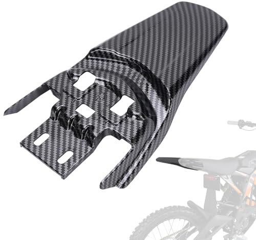 WODHMIEY Sur-Ron Parafango per biciclette elettriche, effetto fibra di carbonio, leggero e robusto, mantiene il conducente e il sedile pulito, facile montare, parafango di ricambio per biciclette