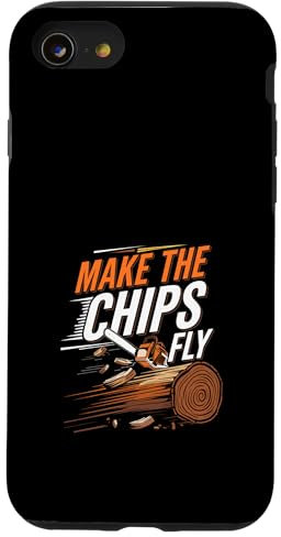Sculpture sur bois pour tronçonneuse Coque pour iPhone SE (2020) / 7 / 8