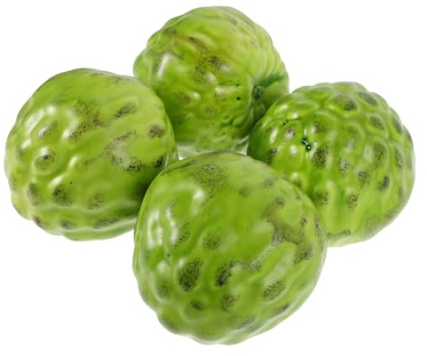 Abaodam 4stücke Künstliche Frucht Modell Squamosa Realistische Deko Für Küche Tisch Und Fotografie Exotische Früchte Für Heim Und Feiertagsdekoration