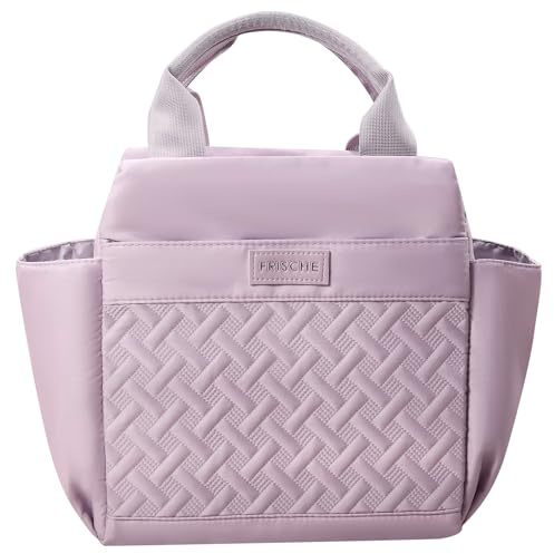 Giyofom Insulated Lunch Bag for Women Men, Thermal Lunch Box Cool Bag Reusable Leakproof Lunch Tote Bag with Side Pocket for Adult for Work/Picnic/Beach, 10L